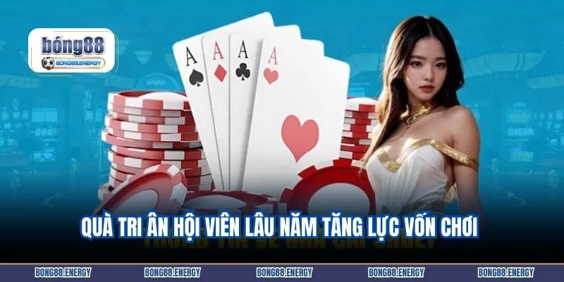 Quà tri ân hội viên lâu năm tăng lực vốn chơi 